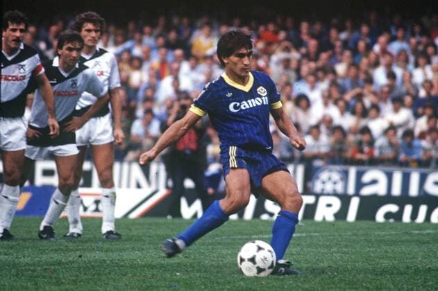 GOL, RIGORE, GIUSEPPE GALDERISI CAMPIONATO SERIE A 1984-85 VERONA-UDINESE 1-0