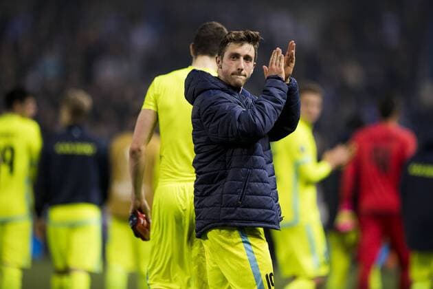 Gent s Brecht Dejaegere pictured after the return game of 1 8 finals of the Europa League competition between Belgian soccer team KRC Genk and Belgian club KAA Gent, Thursday 16 March 2017, in Genk. First leg in Gent ended on a 2-5 result. JASPERxJACOBS  x05065912x