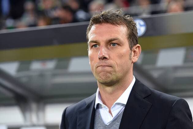 Fußball Europa League Achtelfinale Borussia Mönchengladbach - FC Schalke 04 am 16.03.2017 im Borussia-Park in Mönchengladbach Markus Weinzierl ( Trainer Schalke ) xRx