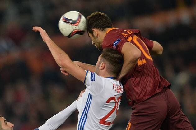 Fußball, EL, AS Rom - Olympique Lyon Federico Fazio Roma. Football, Roma 16-03-2017 Europa League 2016 2017 Round of 16 AS Rom - Olympique Lyon AntoxBaldassarre