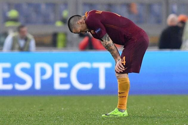 As Roma 16 03 2017 - Europa League Roma-Lione foto Antonello Sammarco Image nella foto: Radja Nainggolan 