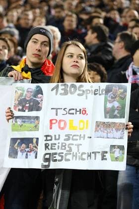 Fans nehmen Abschied von Lukas Podolski (Deutschland Germany) - 22.03.2017: Deutschland vs. England, Westfalenstadion Dortmund