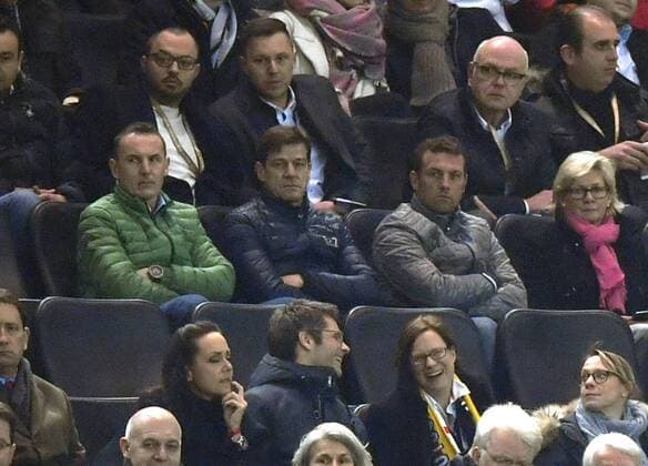 22.03.2017, Fussball Test-Länderspiel, Deutschland - England, in Dortmund, Signal-Iduna-Park-Stadion Dortmund, Ehrentribüne mit Trainer Markus Weinzierl (re, FC Schalke 04) 