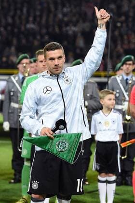 Fußball Länderspiel Deutschland - England am 22.03.2017 im Signal Iduna Park in Dortmund Lukas Podolski ( Deutschland ) xRx