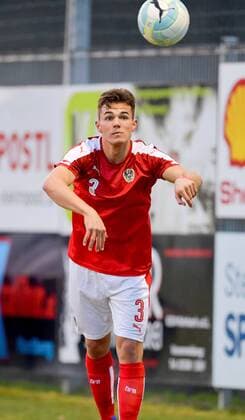 SOCCER - U17 U 17 EURO quali, AUT vs FRA ROHRBACH,AUSTRIA,23.MAR.17 - SOCCER - UEFA European Under-17 Championship, qualifiers, Elite round, OEFB international match Länderspiel Austria vs France. Image shows Matteo Meisl (AUT). GEPAxpictures xMichaelxRiedler