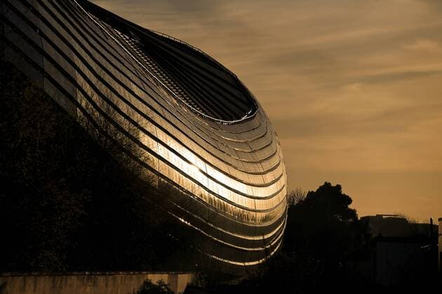 A general view as the sun sets behind the Aviva Stadium during the Group D World Cup Qualifier at the Aviva Stadium, Dublin. Picture date: March 24th, 2017. Pic credit should read: Matt McNulty Sportimage EDITORIAL USE ONLY. No use with unauthorised audio, video, data, fixture lists, club league logos or live services. Online in-match use limited to 120 images, no video emulation. No use in betting, games or single club league player publications.