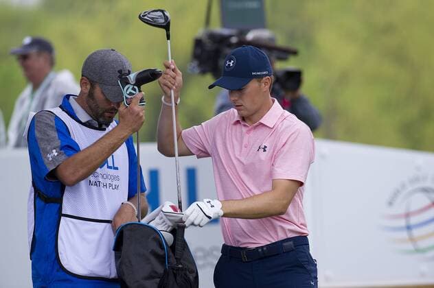 March 24, 2017: Jordan Spieth in action Round 3 Group Play matches at the World Golf Championships Dell Technologies Match Play at the Austin Country Club. Austin, Texas. CSM PGA Golf Herren 2017: World Golf Championships MAR 24 - ZUMAc04_ 20170324_zaf_c04_091 Copyright: xMarioxCantux