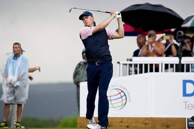 March 24, 2017: Jordan Spieth in action Round 3 Group Play matches at the World Golf Championships Dell Technologies Match Play at the Austin Country Club. Austin, Texas. CSM PGA Golf Herren 2017: World Golf Championships MAR 24 - ZUMAc04_ 20170324_zaf_c04_115 Copyright: xMarioxCantux