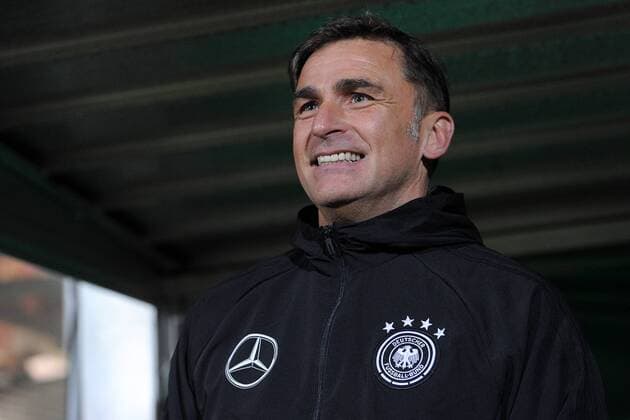Fußball U 21 Länderspiel Deutschland - England am 24.03.2017 in der Brita-Arena in Wiesbaden Stefan Kuntz ( Trainer Deutschland ) xJKx