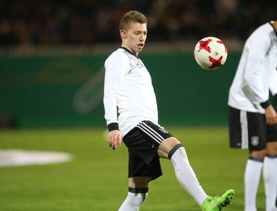 24.03.2017, Fussball U21 U 21 Laenderspiel 2017, Deutschland - England 1:0, Mitchell Weiser (Deutschland)