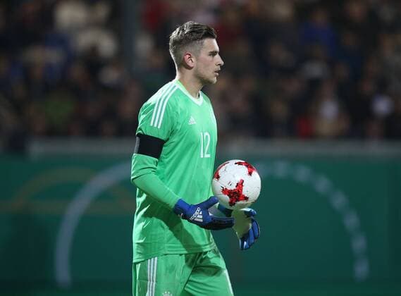 24.03.2017, Fussball U21 U 21 Laenderspiel 2017, Deutschland - England 1:0, Torwart Julian Pollersbeck (Deutschland)
