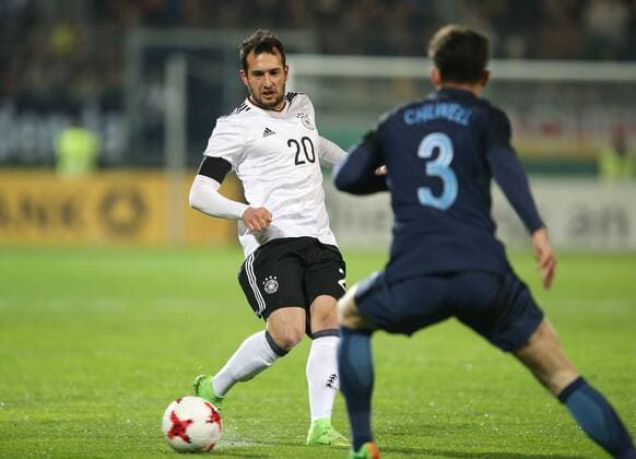 24.03.2017, Fussball U21 U 21 Laenderspiel 2017, Deutschland - England 1:0, Levin Oeztunali, Levin Öztunali (Deutschland)