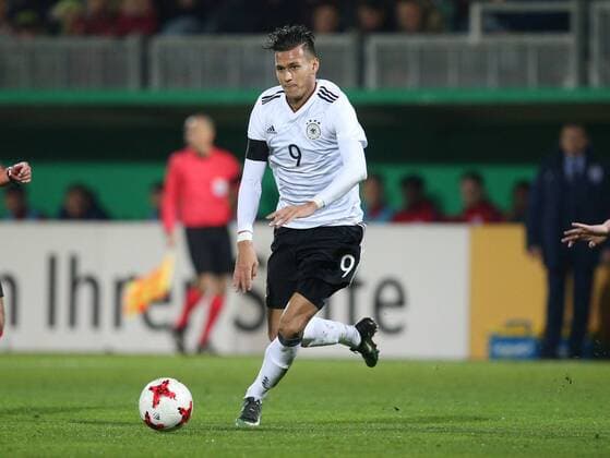 24.03.2017, Fussball U21 U 21 Laenderspiel 2017, Deutschland - England 1:0, Davie Selke (Deutschland)