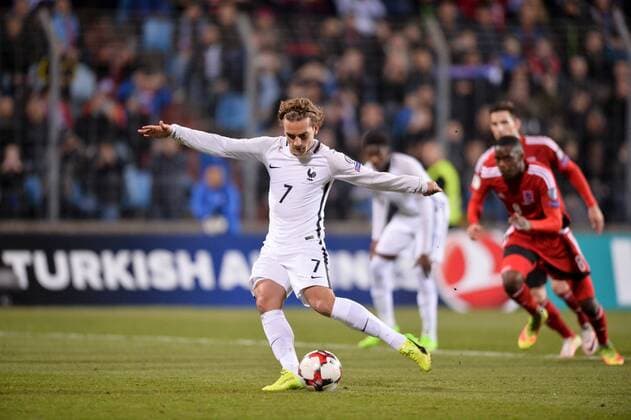 07 Antoine Griezmann (fra) - BUT FOOTBALL : Luxembourg vs France - Qualifications Coupe du Monde 2018 - 25 03 2017 AnthonyBIBARD FEP Panoramic 