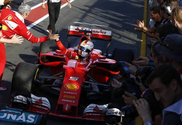Melbourne, Victoria : Motorsports: FIA Formula One World Championship WM Weltmeisterschaft 2017 on March, 25, 2017, Melbourne: FIA Formula One World Championship, Sebastian Vettel (GER, Scuderia Ferrari) Australian Formula One Grand Prix at Albert Park on March 24, 2017 in Melbourne, Australia. (Photo by Hoch Zwei) Melbourne Australia xHZx