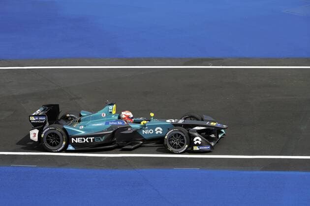 Brazilian Nelson Piquet Jr of Nextev NIO drives his car during a test drive for the Formula E, the second ePrix of Mexico City, at the Hermanos Rodirguez racetrack in Mexico City, Mexico, 31 March 2017. FORMULA E TEST DRIVE IN MEXICO !ACHTUNG: NUR REDAKTIONELLE NUTZUNG!  Copyright: xJoséxMéndezx MEX020 20170401-636266080502030354