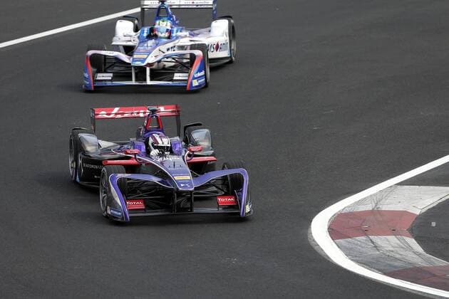 Argentina s Jose Maria Lopez (below), of DS Virgin Racing, and Portuguese Antonio Felix da Costa (above), of Andretti Formula E, during a test race of the Formula E at Hermanos Rodriguez race track in Mexico City, Mexico, 31 March 2017. The second ePrix of the Formula E will be held on next 01 April. Test race of the Formula E !ACHTUNG: NUR REDAKTIONELLE NUTZUNG!  Copyright: xJosexMendezx MEX50 20170401-636266126764532245