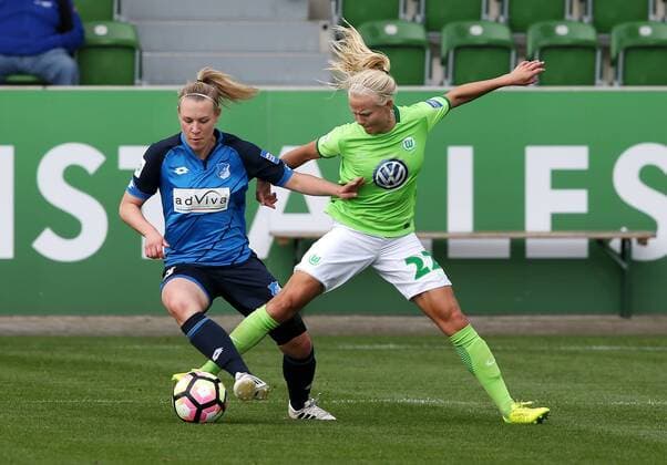 Kristin Demann (TSG 1899 Hoffenheim), Pernille Harder (VfL Wolfsburg)