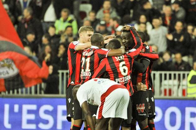 Joie OGC Nice FOOTBALL : OGC Nice vs Bordeaux - Ligue 1 - 02 04 2017 NorbertScanella Panoramic 