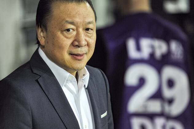 Chien Lee (president OGC Nice) FOOTBALL : OGC Nice vs Bordeaux - Ligue 1 - 02 04 2017 NorbertScanella Panoramic 