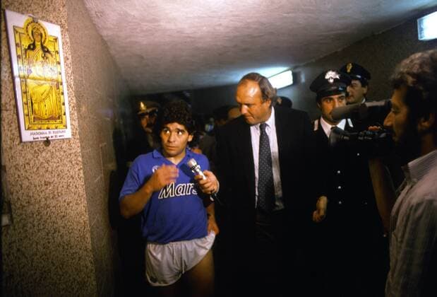 Diego Armando Maradona Napoli Serie A 1989 1990 xVIxVIxIMAGESx xLeoxVogelzangxIVx