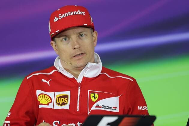 Finnish F1 driver Kimi Raikkonen of Ferrari attends a press conference PK Pressekonferenz ahead of the 2017 Formula One Chinese Grand Prix at the Shanghai International Circuit in Shanghai, China, 6 April 2017. F1 drivers attend press conference for 2017 Formula One Chinese Grand Prix  20170406_32202