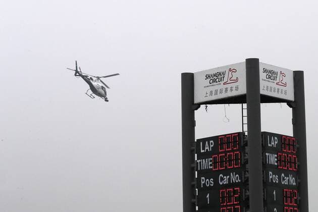 Chinese Grand Prix, Shanghai 06 - 09 April 2017 07.04.2017 - Free Practice 2, The TV Helicopter 