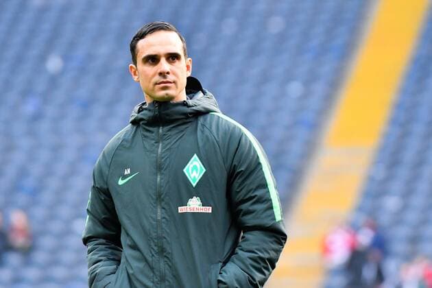 GER, 1. FBL, Eintracht Frankfurt vs SV Werder Bremen 07.04.2017, Commerzbank-Arena, Frankfurt, GER, 1. FBL, Eintracht Frankfurt vs SV Werder Bremen, im Bild Alexander Nouri (Trainer, SV Werder Bremen) Foto © nordphoto Fabisch nordphotox xFabisch