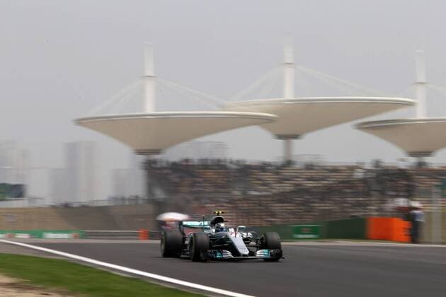 Chinese Grand Prix, Shanghai 06 - 09 April 2017 08.04.2017- Free Practice 3, Valtteri Bottas (FIN) Mercedes AMG F1 W08 