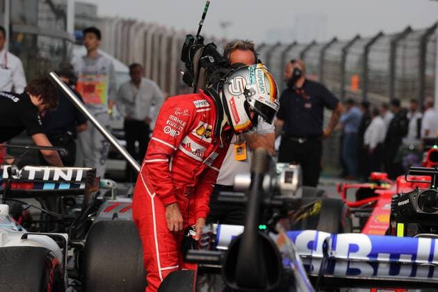 Chinese Grand Prix, Shanghai 06 - 09 April 2017 08.04.2017 - Qualifying, 2nd place Sebastian Vettel (GER) Scuderia Ferrari SF70H 