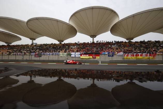 Shanghai: Motorsports: FIA Formula One World Championship WM Weltmeisterschaft 2017 7 Kimi Räikkönen (GER, Scuderia Ferrari) Chinese Formula One Grand Prix Shanghai Circuit on April 08, 2017 in Shanghai, China. (Photo by Hoch Zwei) Shanghai China xHZx