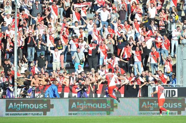 09 RADAMEL FALCAO (mon) - SUPPORTERS - JOIE FOOTBALL : Angers vs Monaco - Ligue 1 - 08 04 2017 FEP Panoramic 