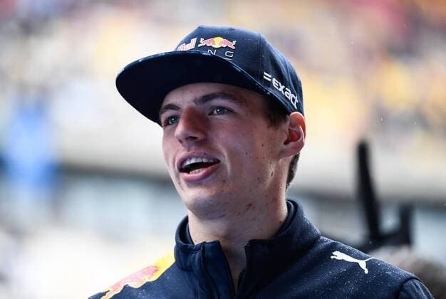 Dutch F1 driver Max Verstappen of Red Bull Racing is pictured at a Table tennis Tischtennis event ahead of the 2017 Formula One Chinese Grand Prix at the Shanghai International Circuit in Shanghai, China, 9 April 2017. F1 drivers shows off table tennis skills in Shanghai  pbu604570_01