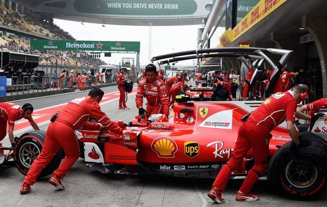 Kimi Raiikkoenen, Scuderia Ferrari, formula 1 GP, China in Shanghai, 09.04.2017 Photo:mspb Lukas Gorys Kimi Raikkoenen, formula 1 GP, China
