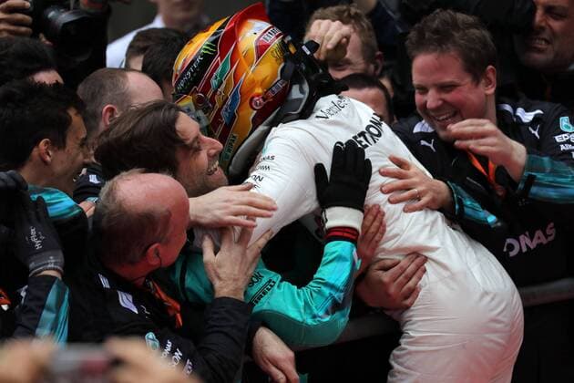 Chinese Grand Prix, Shanghai 06 - 09 April 2017 09.04.2017 - Race, Lewis Hamilton (GBR) Mercedes AMG F1 W08 race winner 