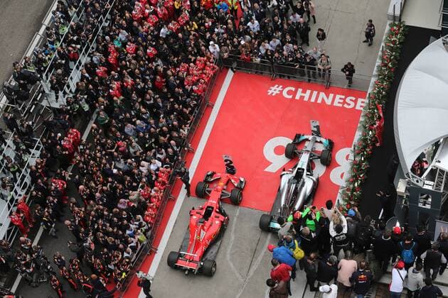 Chinese Grand Prix, Shanghai 06 - 09 April 2017 09.04.2017 - Race, 2nd place Sebastian Vettel (GER) Scuderia Ferrari SF70H 