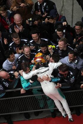 Chinese Grand Prix, Shanghai 06 - 09 April 2017 09.04.2017 - Race, Lewis Hamilton (GBR) Mercedes AMG F1 W08 race winner 