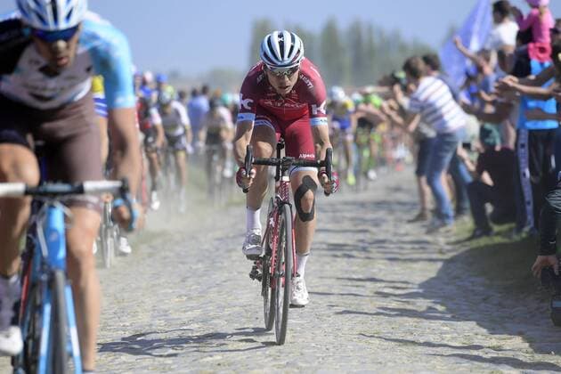 ROUBAIX, FRANCE - APRIL 9 : MARTIN Tony (GER) Rider of Team Katusha - Alpecin in action during the 115th UCI World Tour Paris - Roubaix cycling race with start in Compiegne and finish at the Velodrome Andre-Petrieux in Roubaix on April 09, 2017 in Roubaix, France, 9 04 2017 CYCLISME : Paris Roubaix - 09 04 2017 Photonews Panoramic 