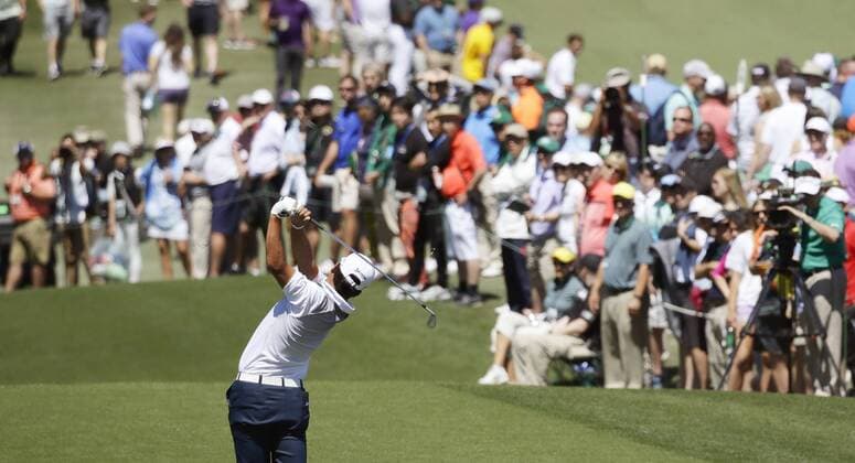 Matsuyama finishes in tie for 11th in Masters Hideki Matsuyama of Japan tees off on the third hole during the final round of the Masters Tournament at Augusta National Golf Club on April 9, 2017. Matsuyama finished in a tie for 11th. 