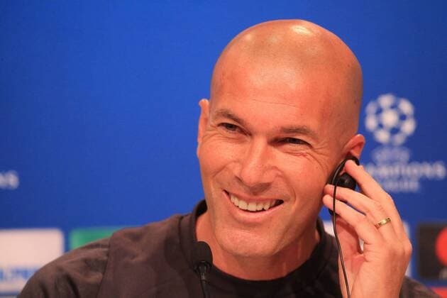 20170311, CL PK Viertelfinale, FC Bayern vs Real Madrid, Allianz Arena Muenchen, im Bild: Zinedine Zidane bei der PK vor dem Spiel vs Real Madrid