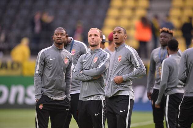 34 ABDOU DIALLO (mon) - 18 VALERE GERMAIN (mon) - 38 ALMAMY TOURE (mon) FOOTBALL : Borussia Dortmund vs Monaco - Ligue des Champions - 11 04 2017 AnthonyBIBARD FEP Panoramic 