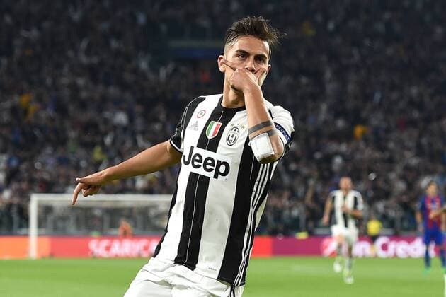 Mg Torino 11 04 2017 - Champions League Juventus-Barcellona foto Matteo Gribaudi Image nella foto: esultanza gol Paulo Dybala 