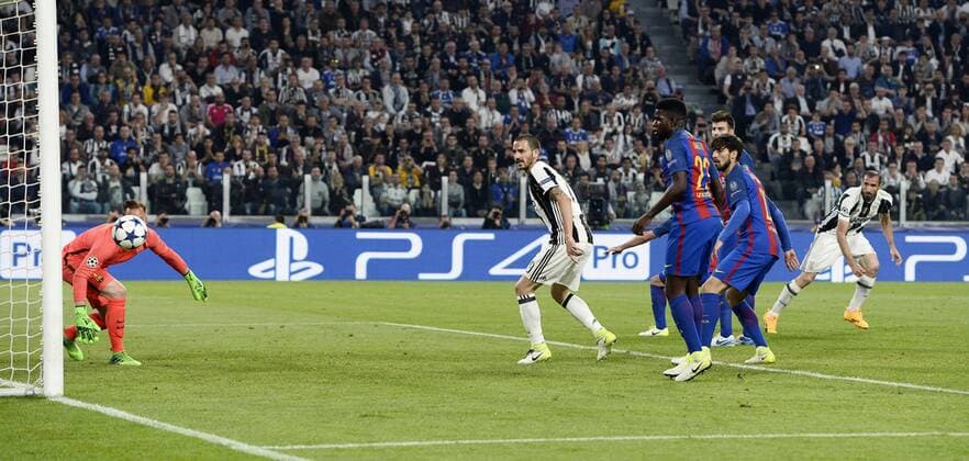 Db Torino 11 04 2017 - Champions League Juventus-Barcellona foto Daniele Buffa Image nella foto: gol Giorgio Chiellini 