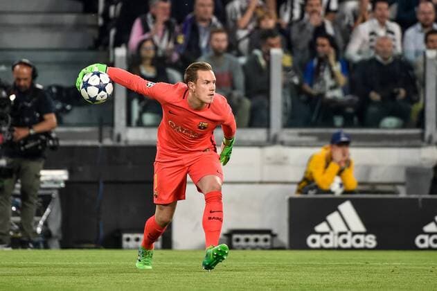 Marc-Andre ter Stegen of Barcelona during the UEFA Champions League quarter final match between Juventus and Barcelona at the Juventus Stadium, Turin, Italy on 11 April 2017. Copyright: xGiuseppexMaffiax 14920075