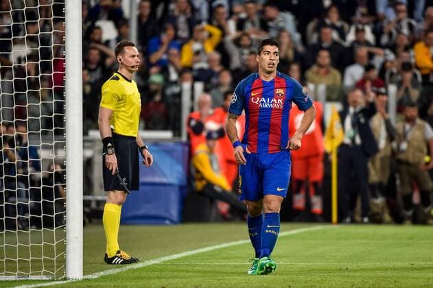 Luis Su‡rez of Barcelona looking dejected during the UEFA Champions League quarter final match between Juventus and Barcelona at the Juventus Stadium, Turin, Italy on 11 April 2017. Copyright: xGiuseppexMaffiax 14920113