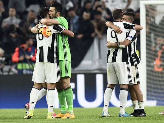 Db Torino 11 04 2017 - Champions League Juventus-Barcellona foto Daniele Buffa Image nella foto: esultanza Juventus fine gara 