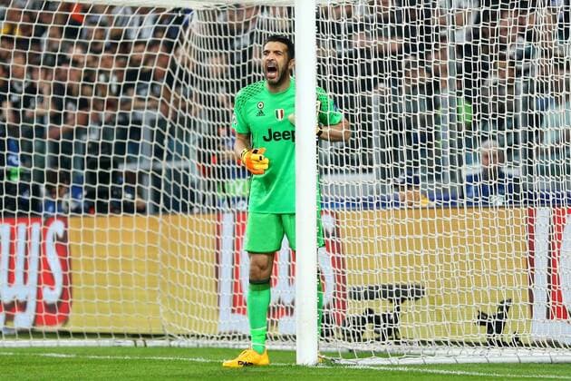 April 11, 2017 - Turin, Italy - Gianluigi Buffon of Juventus during the UEFA Champions League Quarter Final first leg match between Juventus and FC Barcelona Barca at Juventus Stadium on April 11, 2017 in Turin, Italy. Juventus v FC Barcelona - UEFA Champions League Quarter Final: First Leg  - ZUMAn230 20170411_zaa_n230_103 Copyright: xMatteoxCiambellix