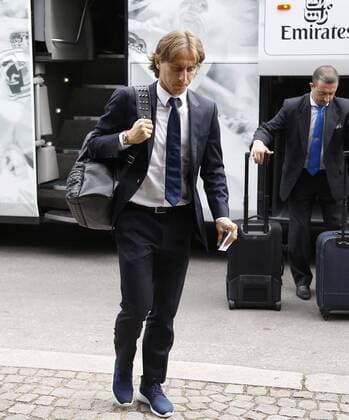 Llegada del Real Madrid a su hotel en Munich. En la imagen, Modric. Real Madrid arrives at his hotel in Munich. In this picture, Modric. xÃngelxRiverox 
