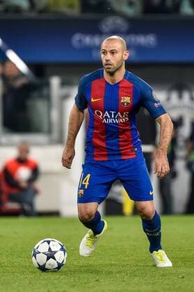 Javier Mascherano of Barcelona during the UEFA Champions League quarter final match between Juventus and Barcelona at the Juventus Stadium, Turin, Italy on 11 April 2017. Copyright: xGiuseppexMaffiax 14920165