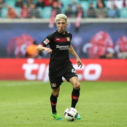 Kevin Kampl (Bayer Leverkusen) - 1. Fussball Bundesliga Saison 2016-2017 RasenBallsport Leipzig vs. Bayer Leverkusen in der Red Bull Arena in Leipzig - Freisteller,Aktion,Deutschland, Fußball, Mann, Männer,08.04.2017
